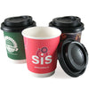 8oz Double Wall Paper Cups with Lids  - Image 5
