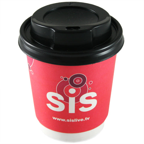 8oz Double Wall Paper Cups with Lids