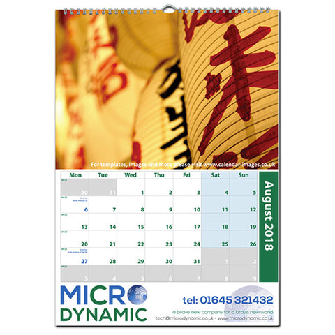 A3 Traditional Wall Calendars