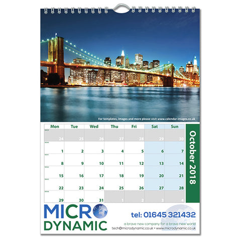 A4 Traditional Wall Calendars