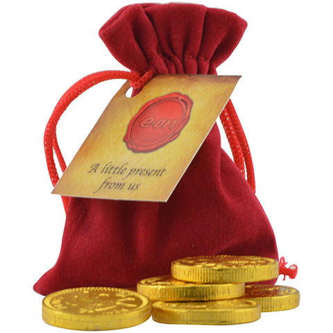 Chocolate Coin Pouches