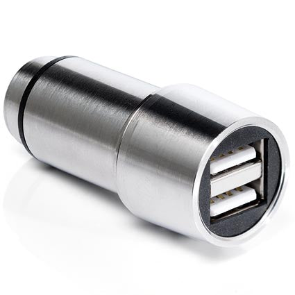 Executive USB Steel Car Chargers