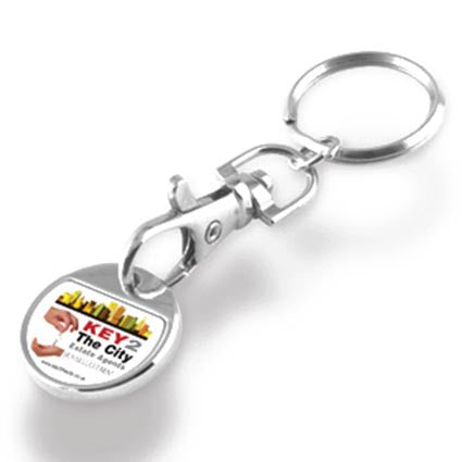 Express Trolley Coin Keychains