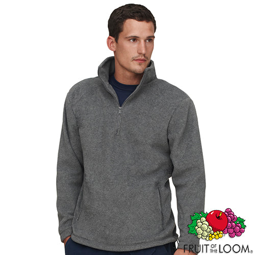 Fruit of the Loom Half Zip Fleece Promotional Clothing – Adband