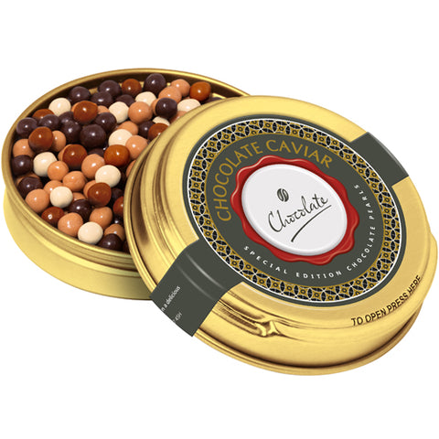 Gold Chocolate Pearl Tins