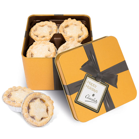 Gold Large Square Mince Pie Tins