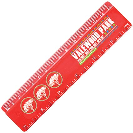 15cm Sticker Window Size Ruler Plastic 15cm Ruler | Promotional Desk and Office – Adband