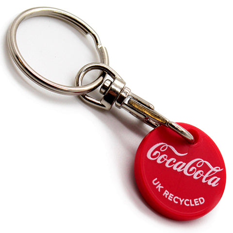 Recycled Plastic Trolley Coin Keyrings