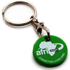 Recycled Plastic Trolley Coin Keyrings  - Image 2