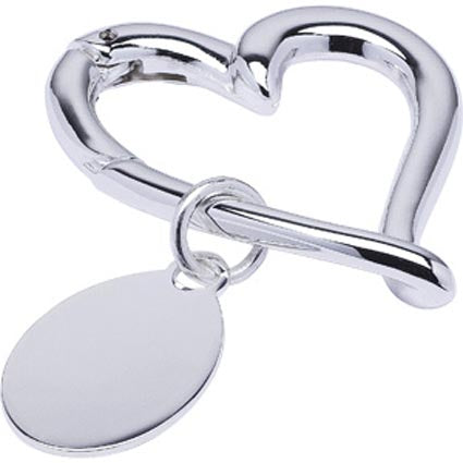 Silver Plated Beating Heart Keyrings
