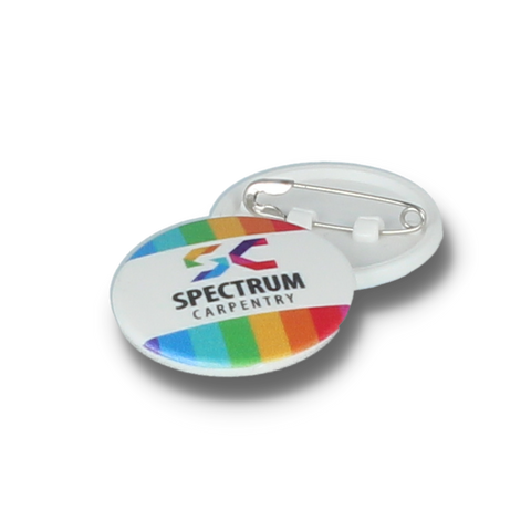 25mm Circle Plastic Button Badges