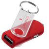 Swivel Car Charger USB Keyrings