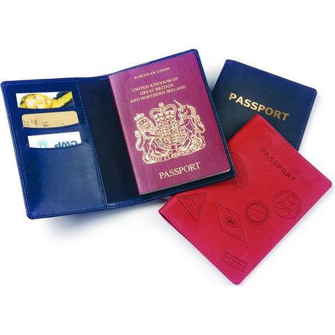 belluno pu passport holder in colours | Adband