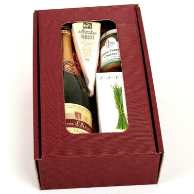 brie cheese and wine gift boxes | Adband