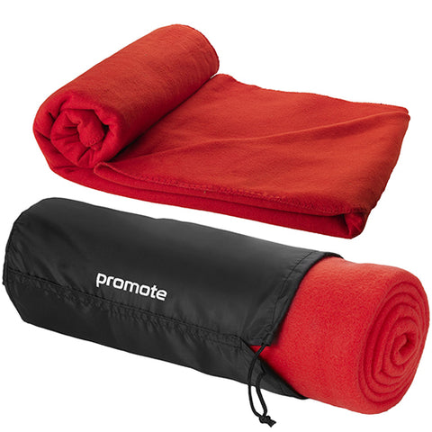 Fleece Blanket with Pouch