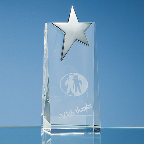 Optical Crystal Rectangle Star Awards
