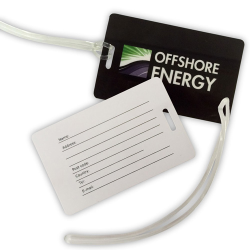 Luggage top tags card