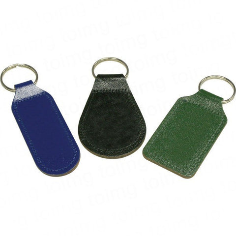 recycled leather keyfobs | Adband