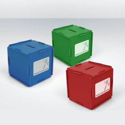 recycled money box cubes | Adband