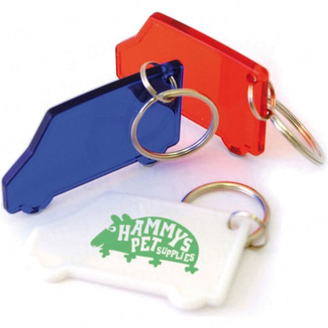 shaped frosted keyrings | Adband