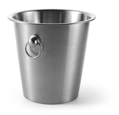 silver stainless steel metal champagne ice buckets | Adband