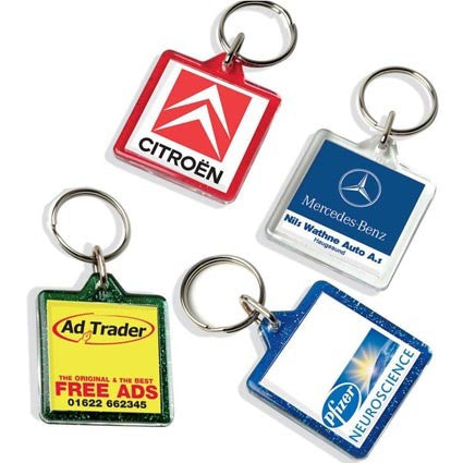 Square Plastic Keyrings – Adband